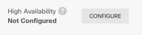 High Availability Configure