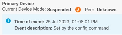 HA Suspended Validation