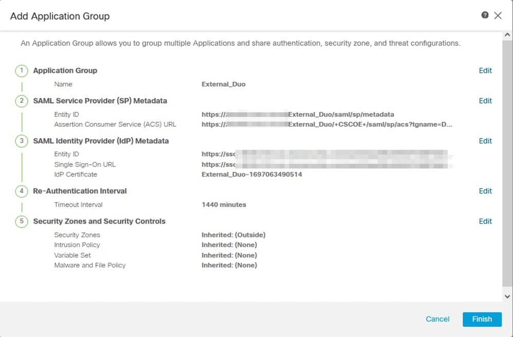 Verify Application Group Configuration