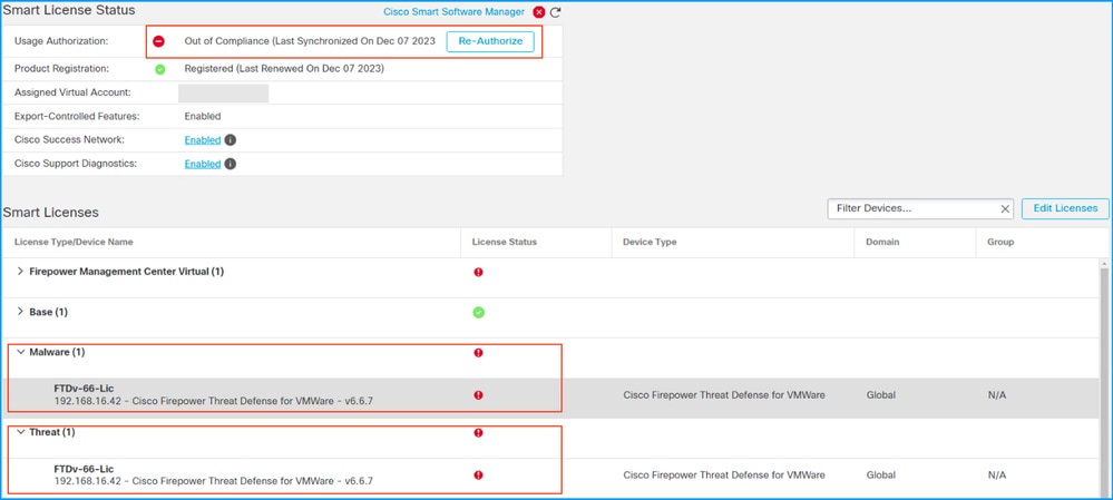 Software Manager Out of Compliance message