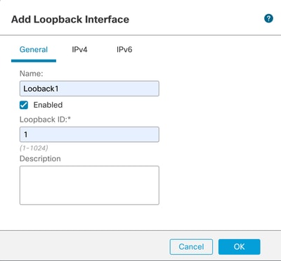 Bild 3. Grundlegende Konfiguration der Loopback-Schnittstelle