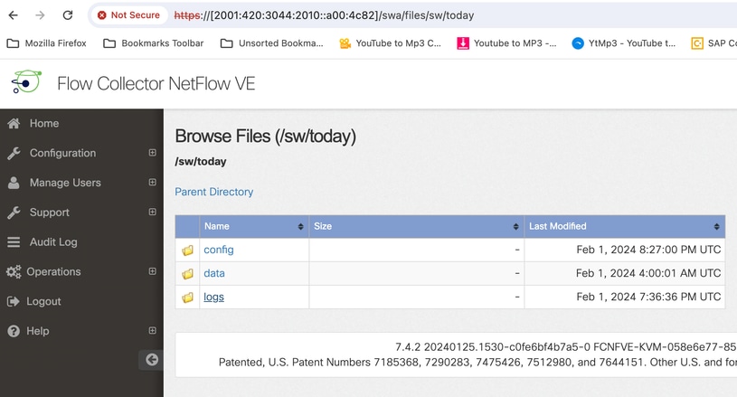 SNA-bestandsbrowser in de map sw/today/