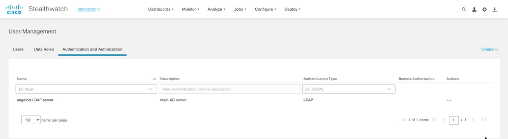 Secure Network Analytics Manager - External Authentication LDAPS - User Management - 4