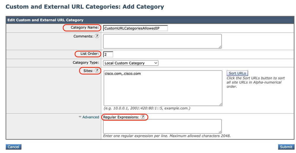 afbeelding - Lokale aangepaste URL-categorie