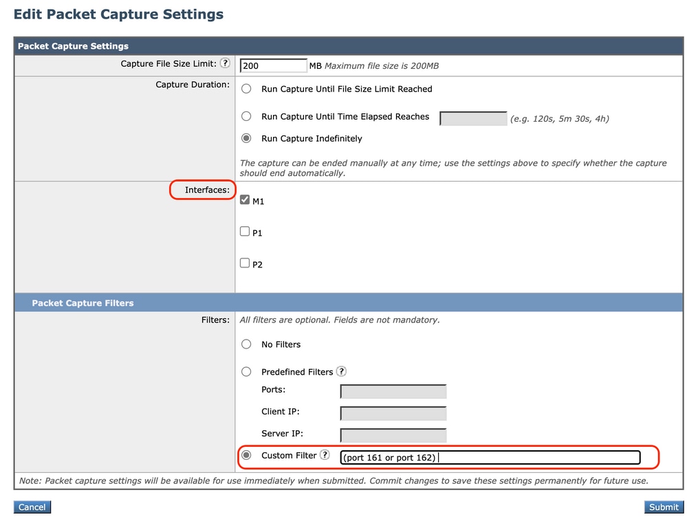 Afbeelding - Packet Capture Filters configureren