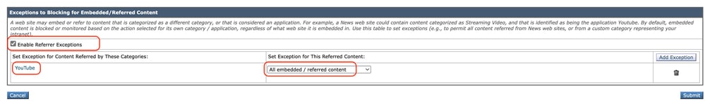 Configure Embedded Content