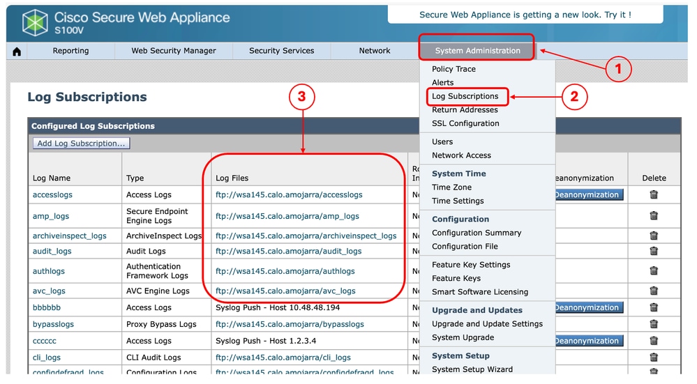 Image - Downlaod Log Files