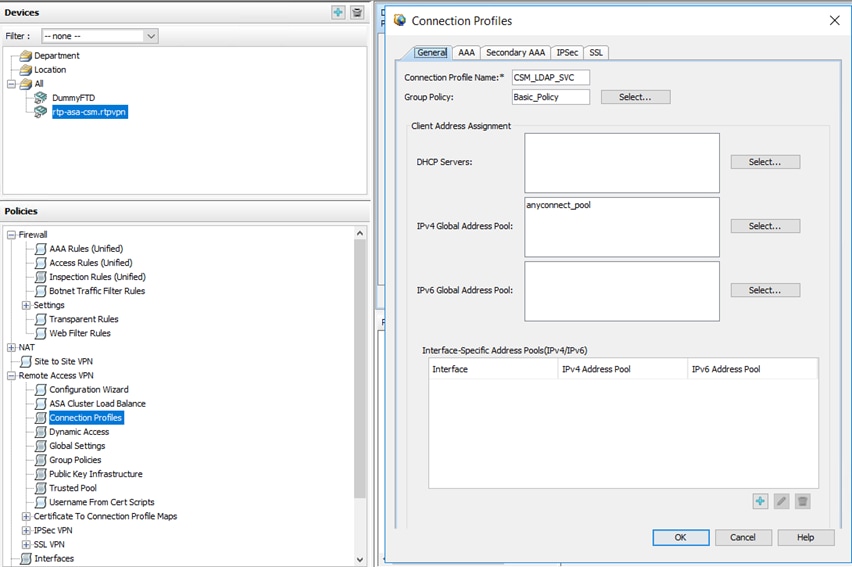 Connection Profile Configuration