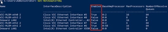 Get-NetAdapterVmq