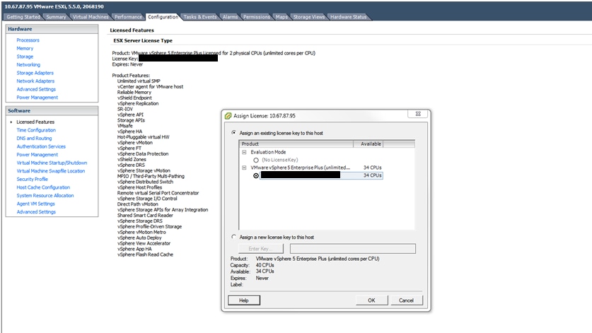 Licenza VMWare