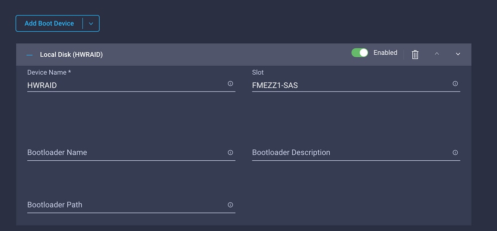 UCS configuration UI