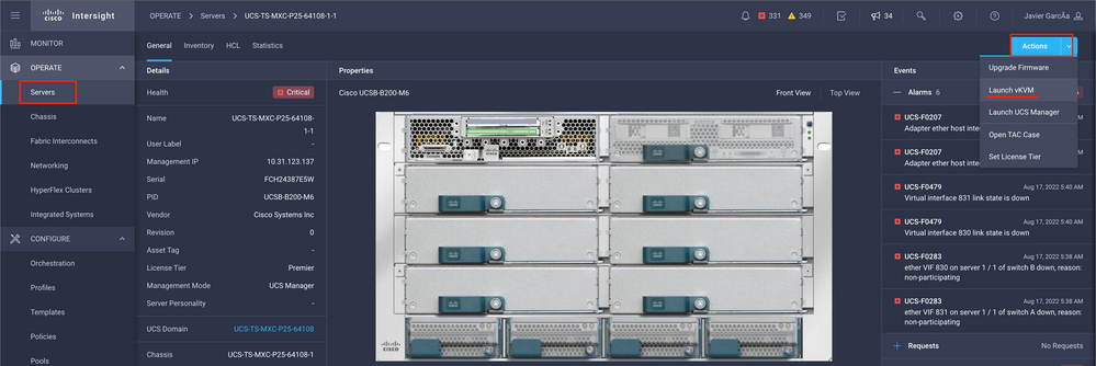 UCS 컨피그레이션 UI