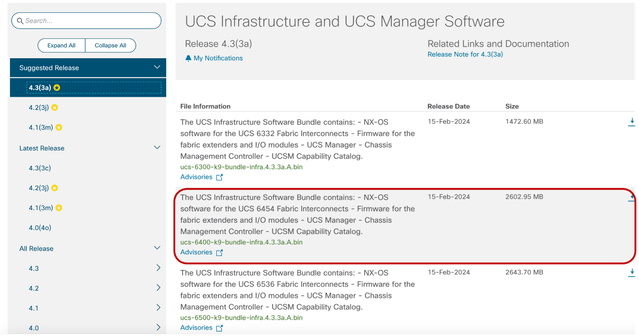 حزمة برنامج 3 UCS Software