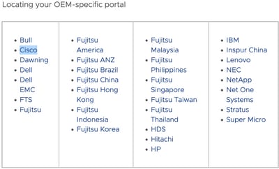 OEM固有のポータル