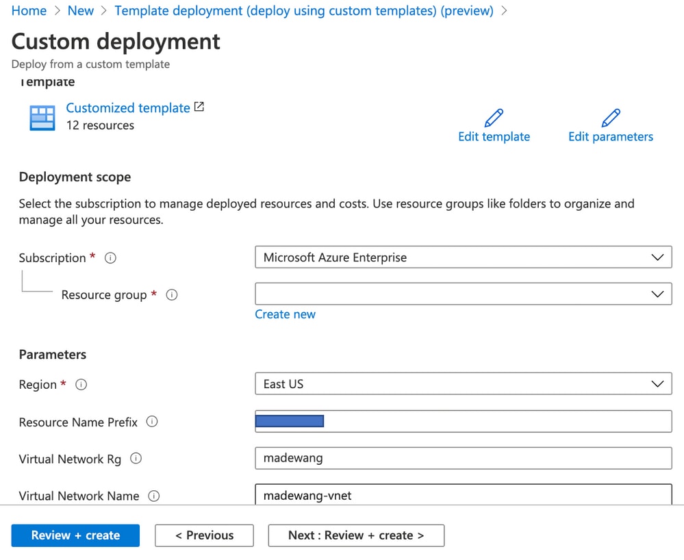 Custom deployment