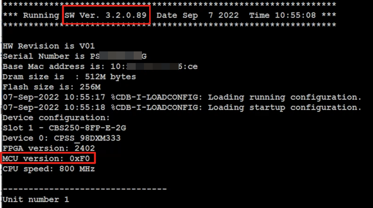 Firmware version 3.2.0.x will have an MCU version of 0xF0.