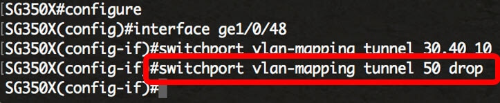 Image containing the optional step to configure additional VLAN-mapping tunnels.