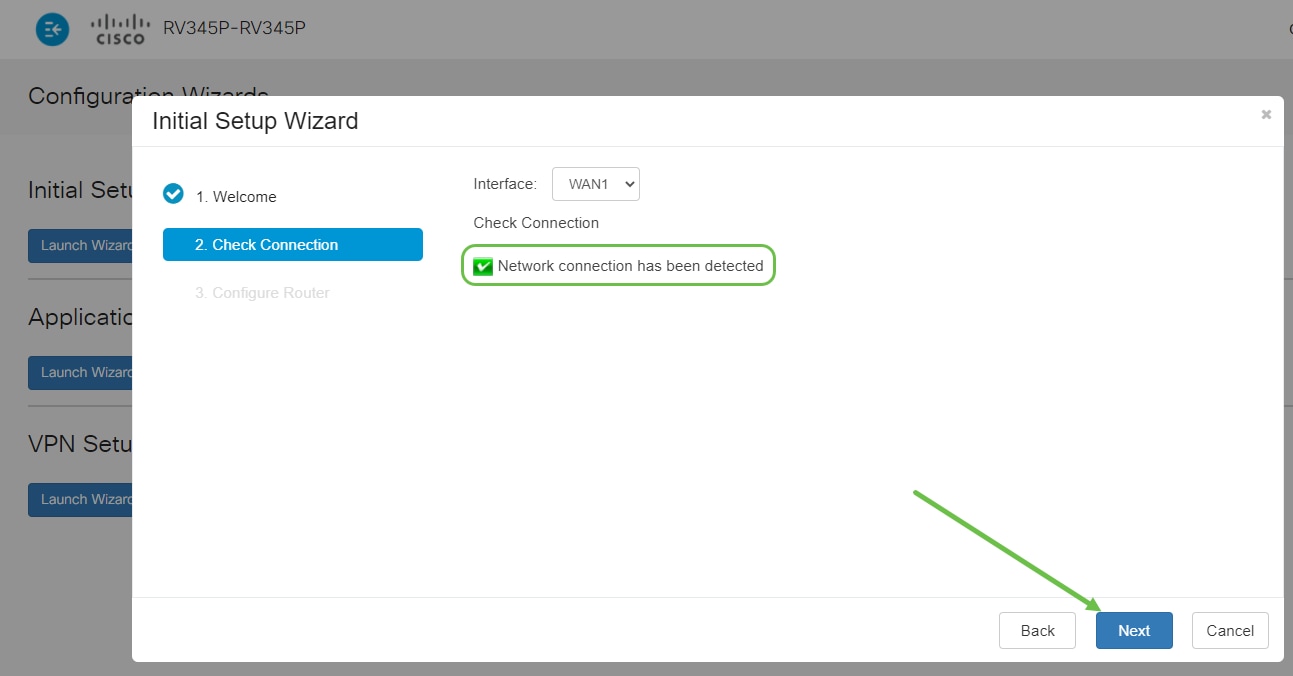 This step covers basic steps to make sure your router is connected. Since you have already confirmed this, click Next. 