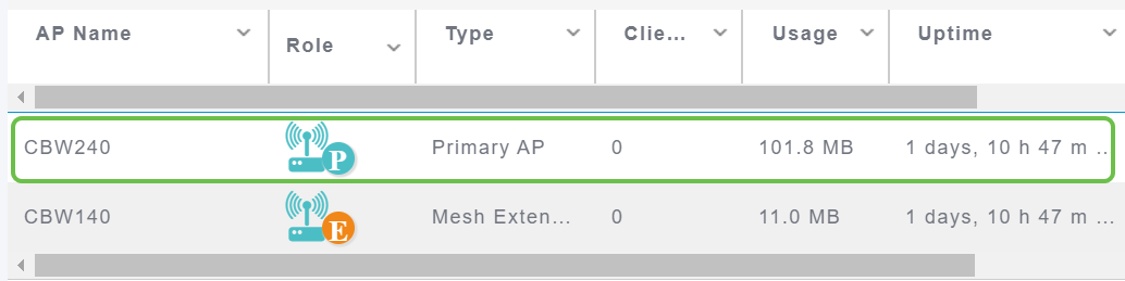 Click on an Access Point. 