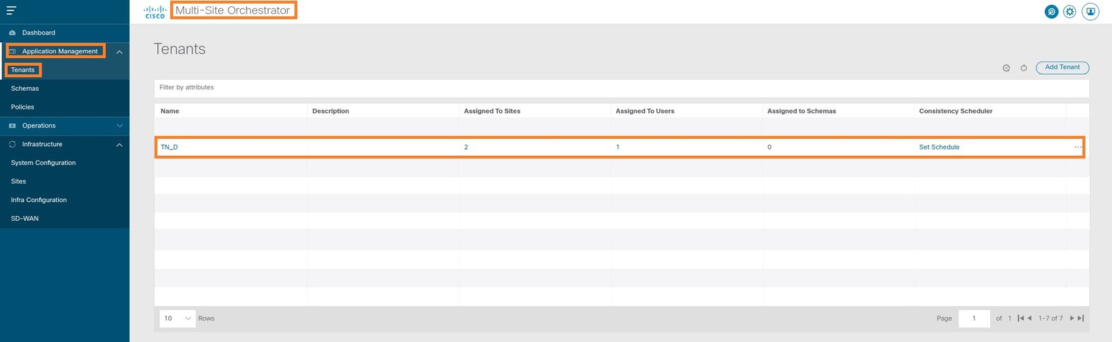 Configure Intersite L3out With ACI Multi-Site Fabrics - TN_D Creation