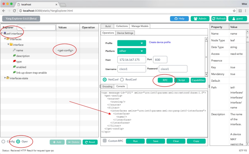 Request a List of Interface Names from the Catalyst 3850