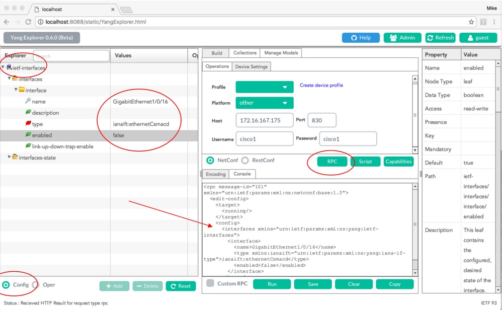 Catalyst 3850 responde con un mensaje de que la ejecución se realizó correctamente