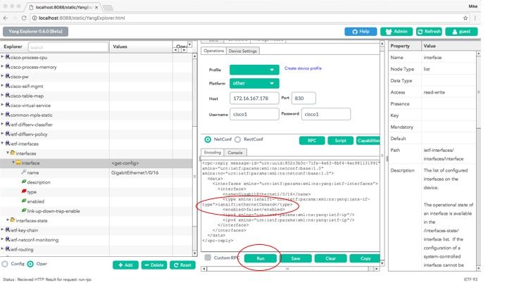 Ejecute para enviar el mensaje RPC al Catalyst 3850