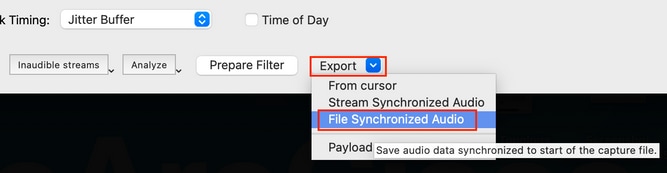 Audio Export