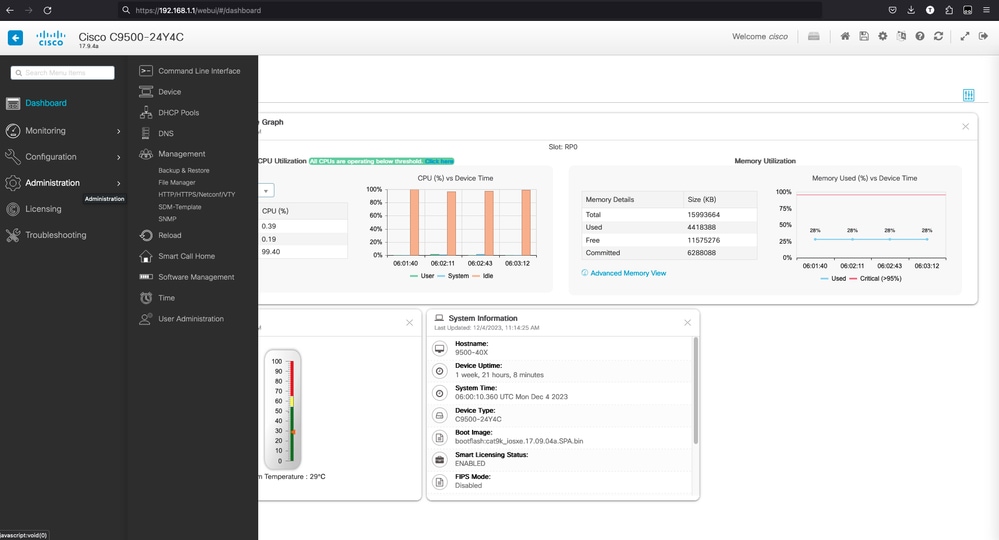 Navigate to Administration, under Management, choose File Manager