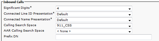 Configure PSAP Callback - Inbound Calls