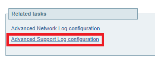 Expressway-Core Advanced Support Log configuration