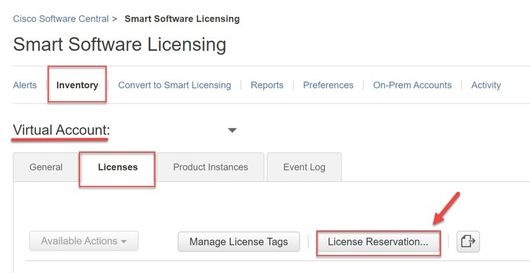 Prenotazione licenza CSM