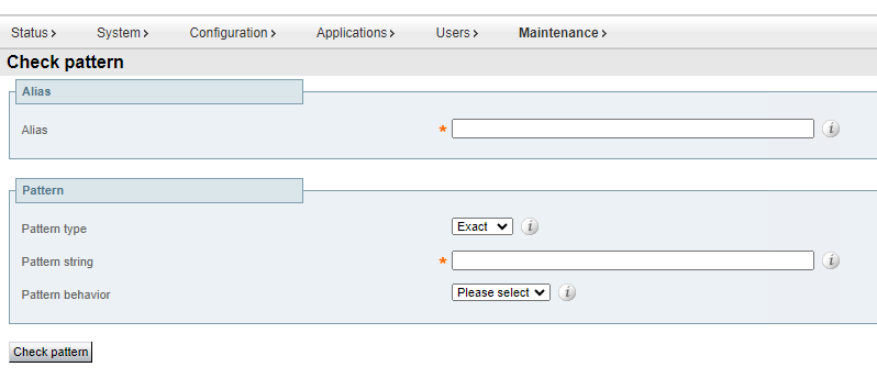 Strumento verifica serie (Check Pattern)