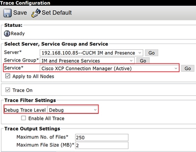 Cisco XCP连接管理器