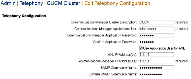 InformaCast Configuration