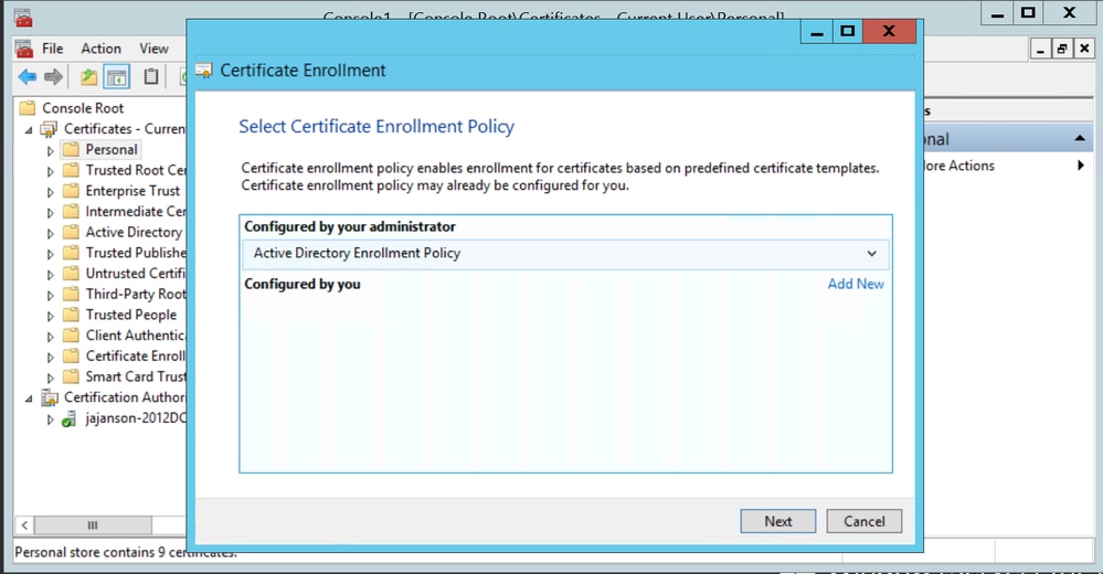 Active Directory Enrollment