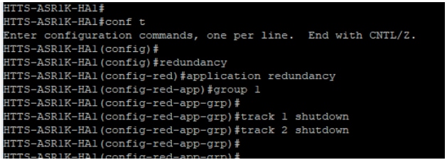 Attribuez les interfaces suivies au groupe de redondance sur CUBE-1.