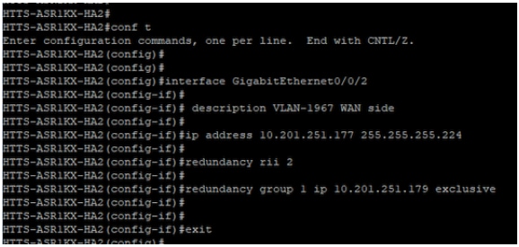 Configuration VIP (Virtual IP) côté WAN sur CUBE-2.