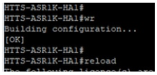 Enregistrez la configuration et redémarrez le CUBE-1.