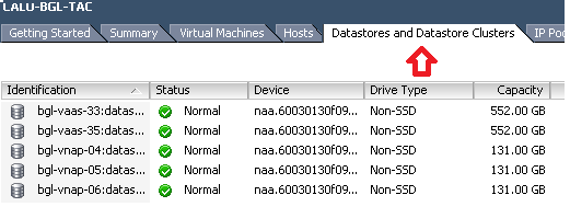 انقر فوق مجموعات Datastore و Datastore