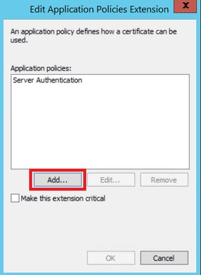 Add Server Authentication