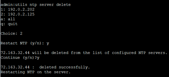 Utils NTP Server Verwijderen