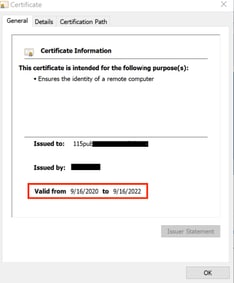 Certificate Information