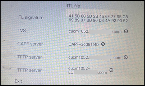 Fichier ITL sur le téléphone