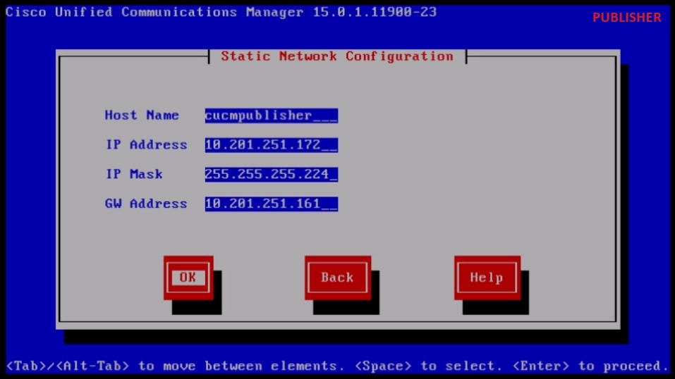 Configuration du réseau statique