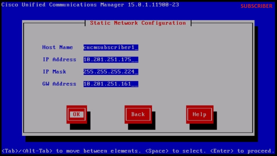 Configuration du réseau statique