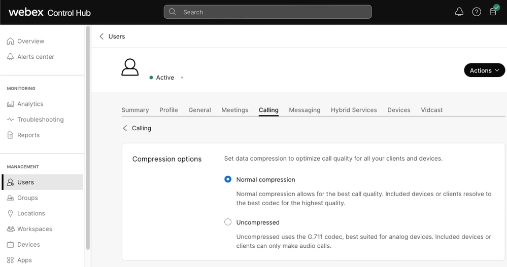 Compression Options