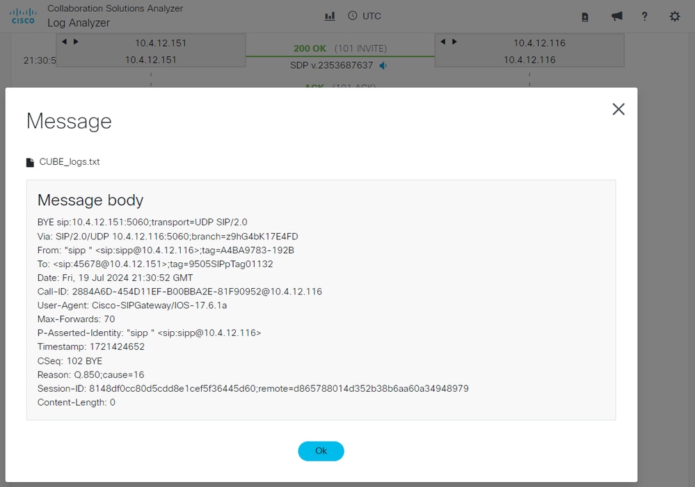 Log Analyzer Ladder Diagram Message