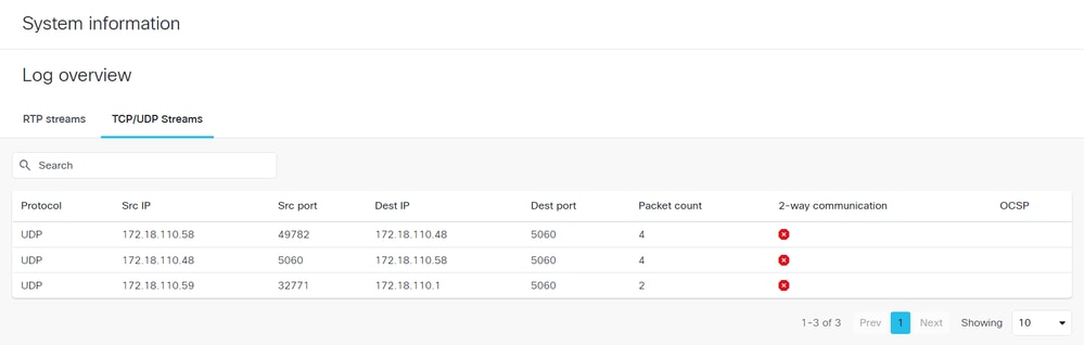 Log Analyzer PCAP TCP UDP Streams