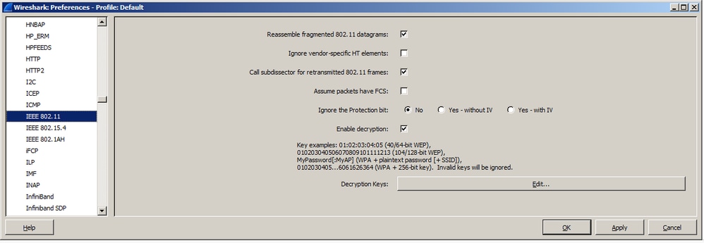 Selezionare IEEE 802.11